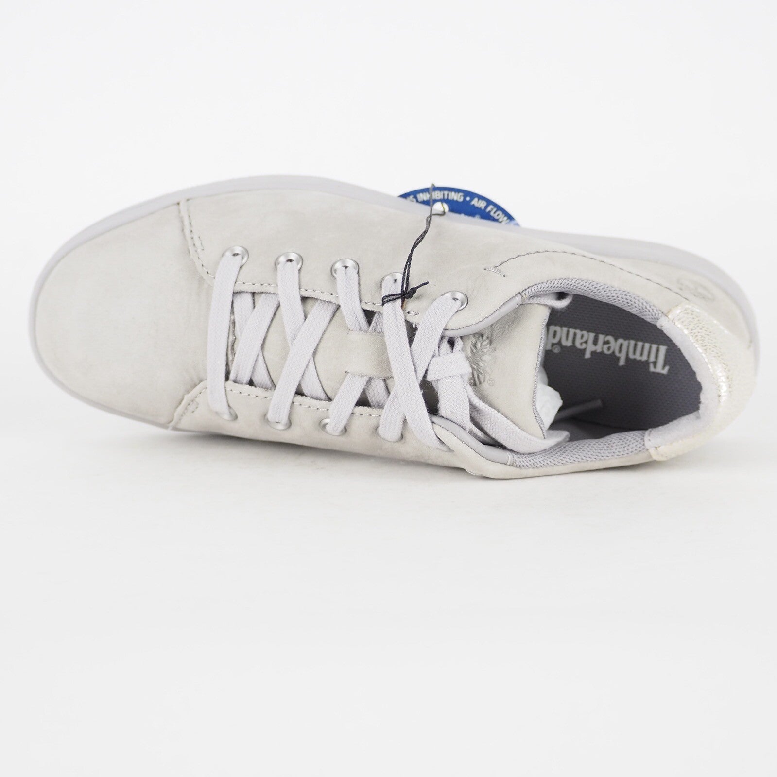 Womens Timberland Dashiell Oxford A17RW Sleet Grey Leather Casual Trainers 