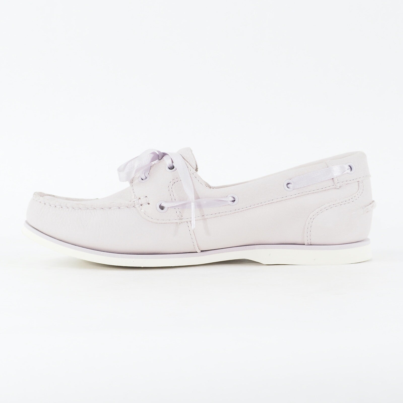 Womens Timberland Classic A1W9Y Lilac Nubuck Leather Lace Up Casual Boat Shoes