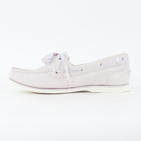 Womens Timberland Classic A1W9Y Lilac Nubuck Leather Lace Up Casual Boat Shoes