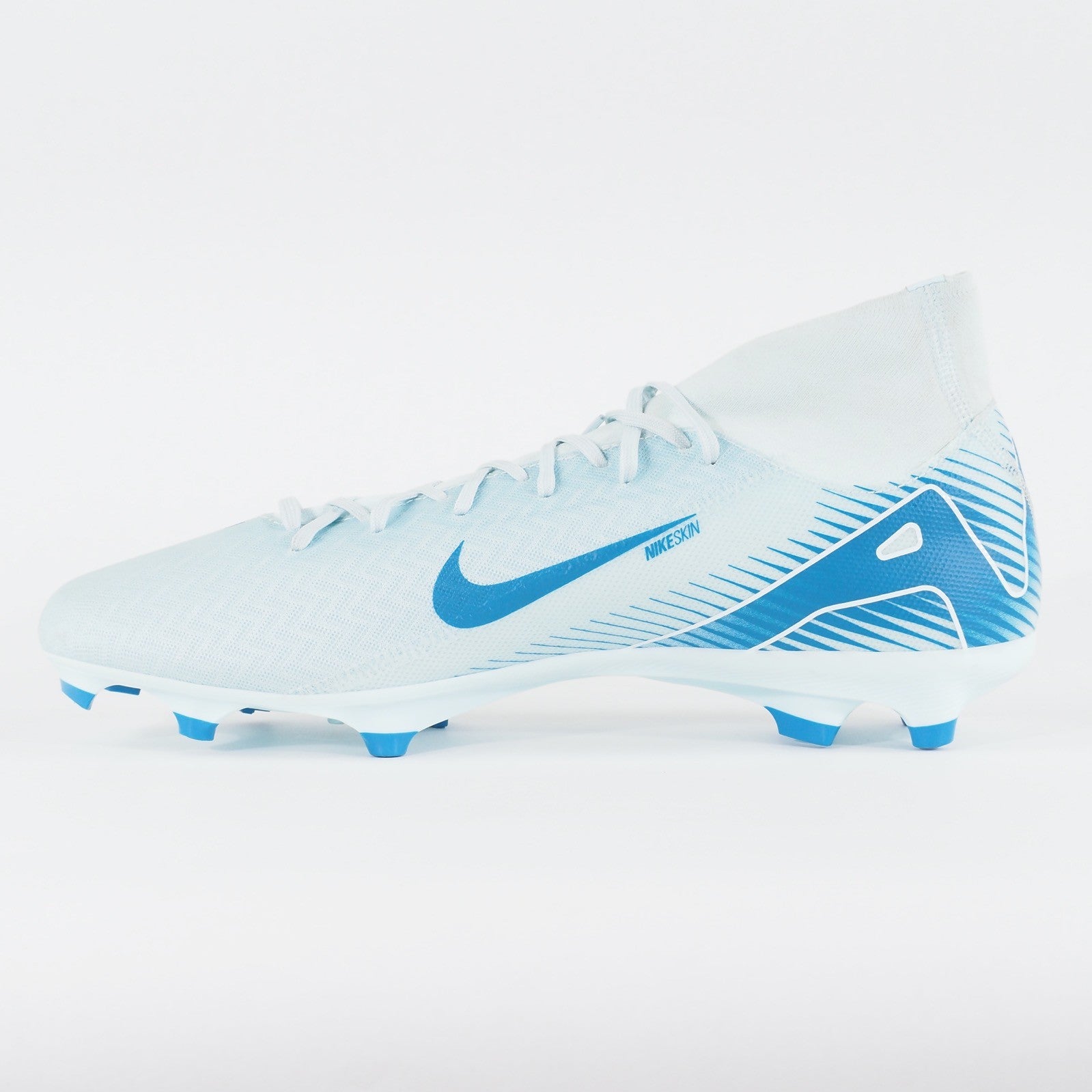 Mens Nike Zoom Mercurial Superfly 10 Academy Blue Moulded Studs Football Boots