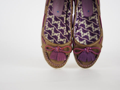 Womens Timberland Castille 69660 Lt Brown Leather Slip On Ballerina Shoes UK 4.5