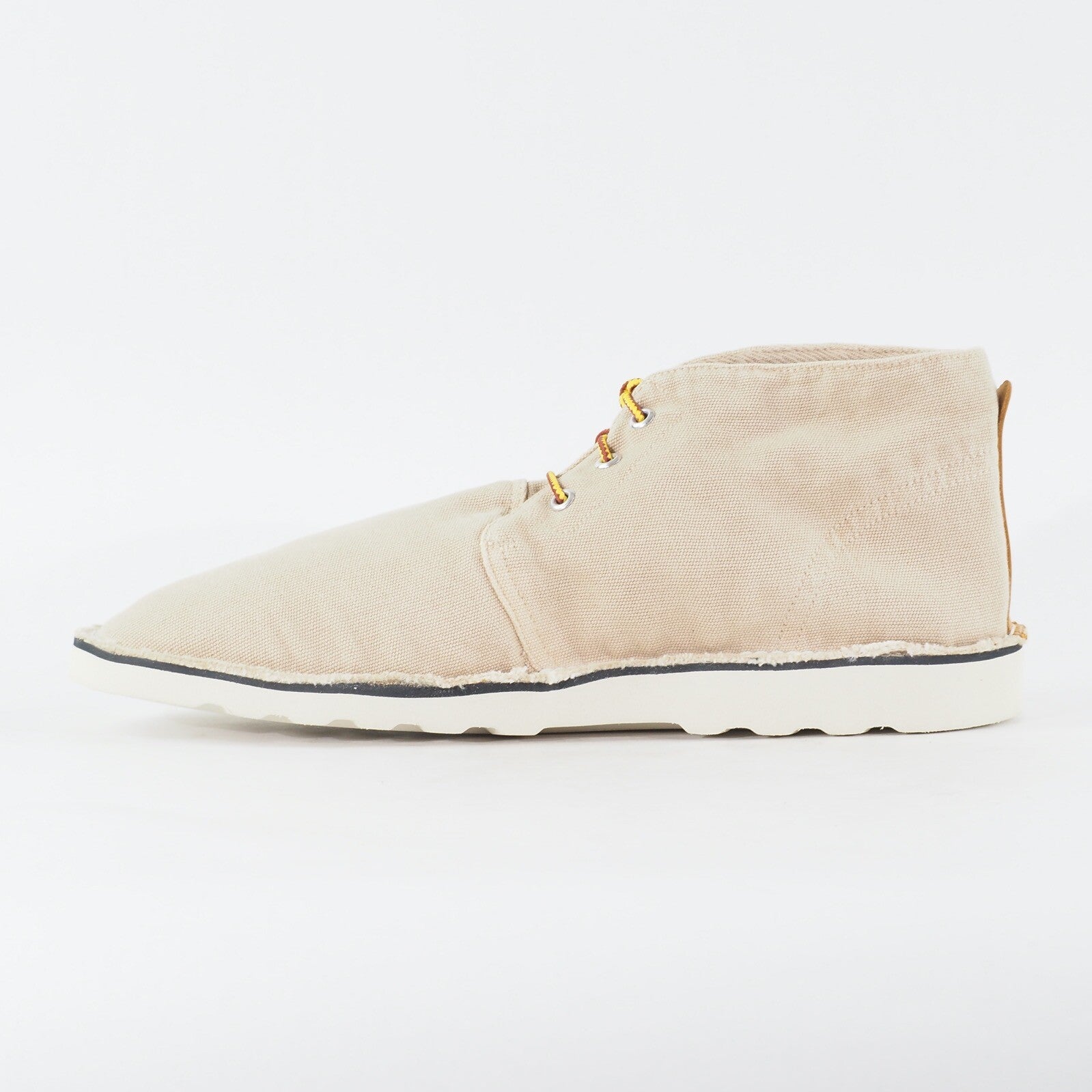 Mens Timberland EK Handcraft Wedge 5135A Light Beige Canvas Lace Up Casual Boots