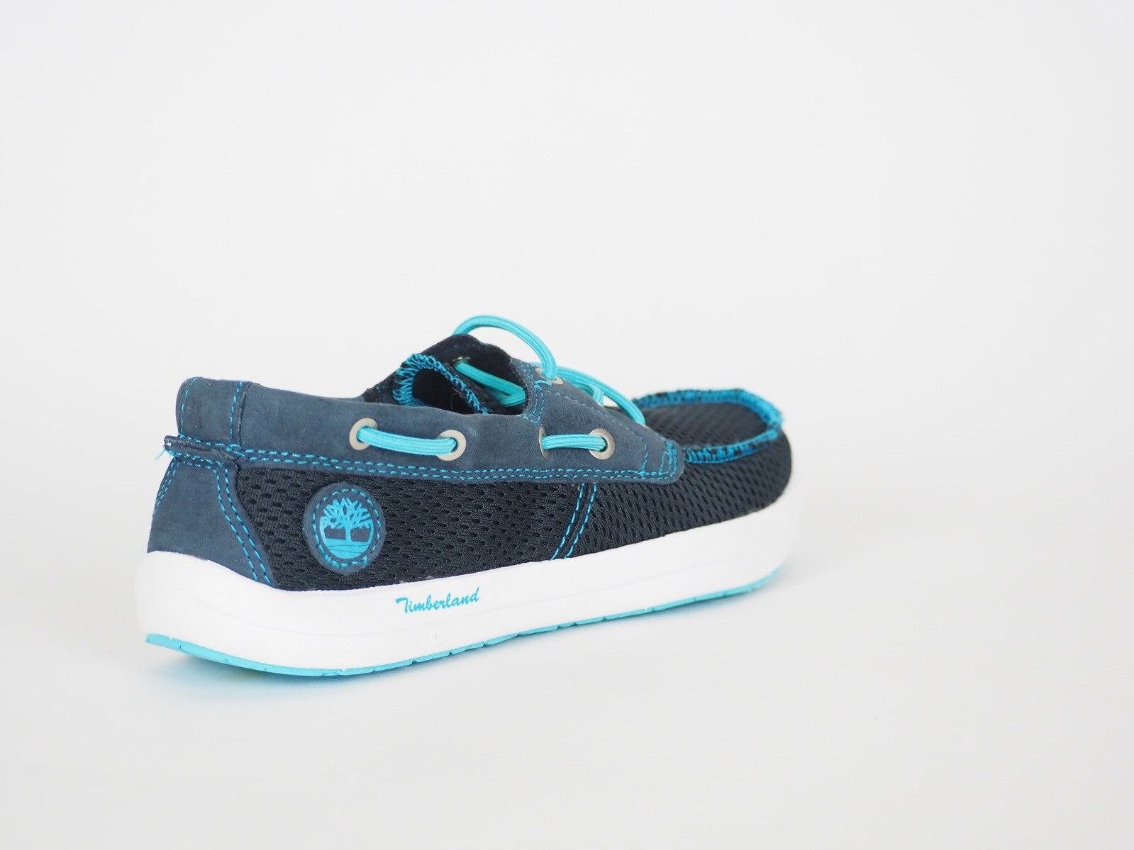 Womens Timberland EK Seneca 37321A Blue Leather Breathable Light Mesh Shoes