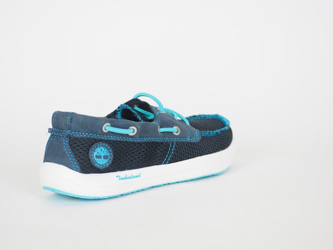 Womens Timberland EK Seneca 37321A Blue Leather Breathable Light Mesh Shoes