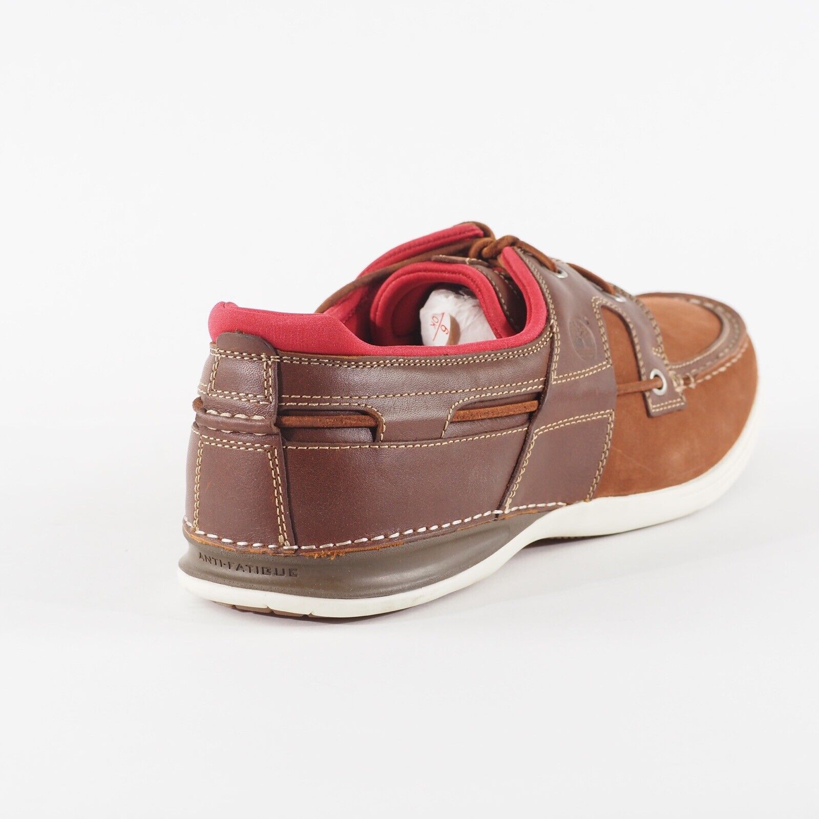 Mens Timberland Earthkeepers 2 Eye 5463A Tan Leather Lace Up Casual Boat Shoes