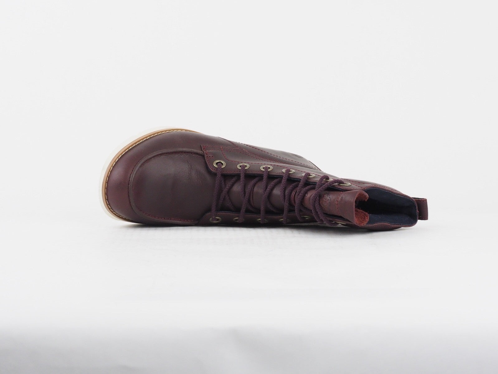 Womens Timberland Earthkeepers 8504A Burgundy Leather Casual Lace Up Boots