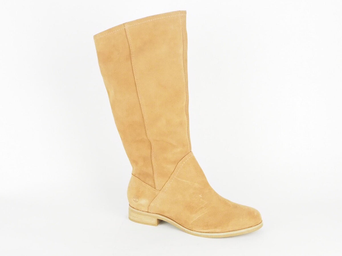 Womens Timberland Rangeley Tall 8125R Wheat Leather Slip On Tall Winter Boots