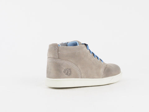 Juniors TimberlandEK Groveton 3293A Grey Leather Lace Casual Shoes Chukka Boots