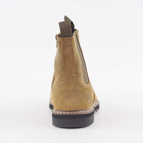 Mens Timberland Squall Canyon A297W Olive Leather Waterproof Zip Chelsea Boots