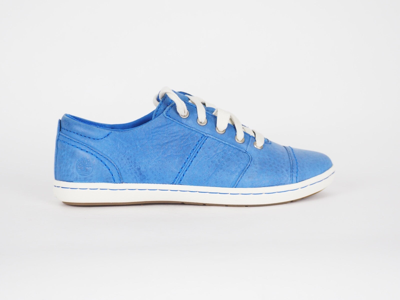 Womens Timberland EK Northprt 8039A Blue Leather Lace Up Casual Low Trainers