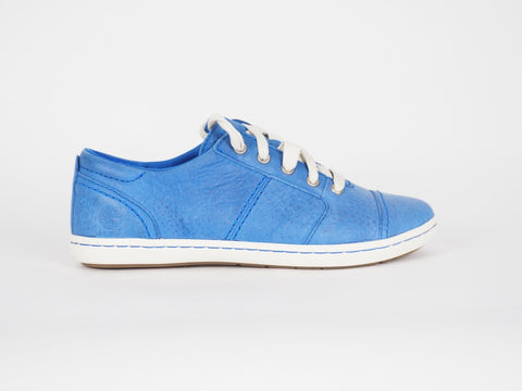 Womens Timberland EK Northprt 8039A Blue Leather Lace Up Casual Low Trainers