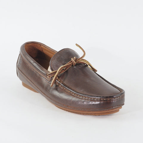 Mens Timberland EK City 1 Eye 5000R Dark Brown Leather Lace Up Casual Boat Shoes