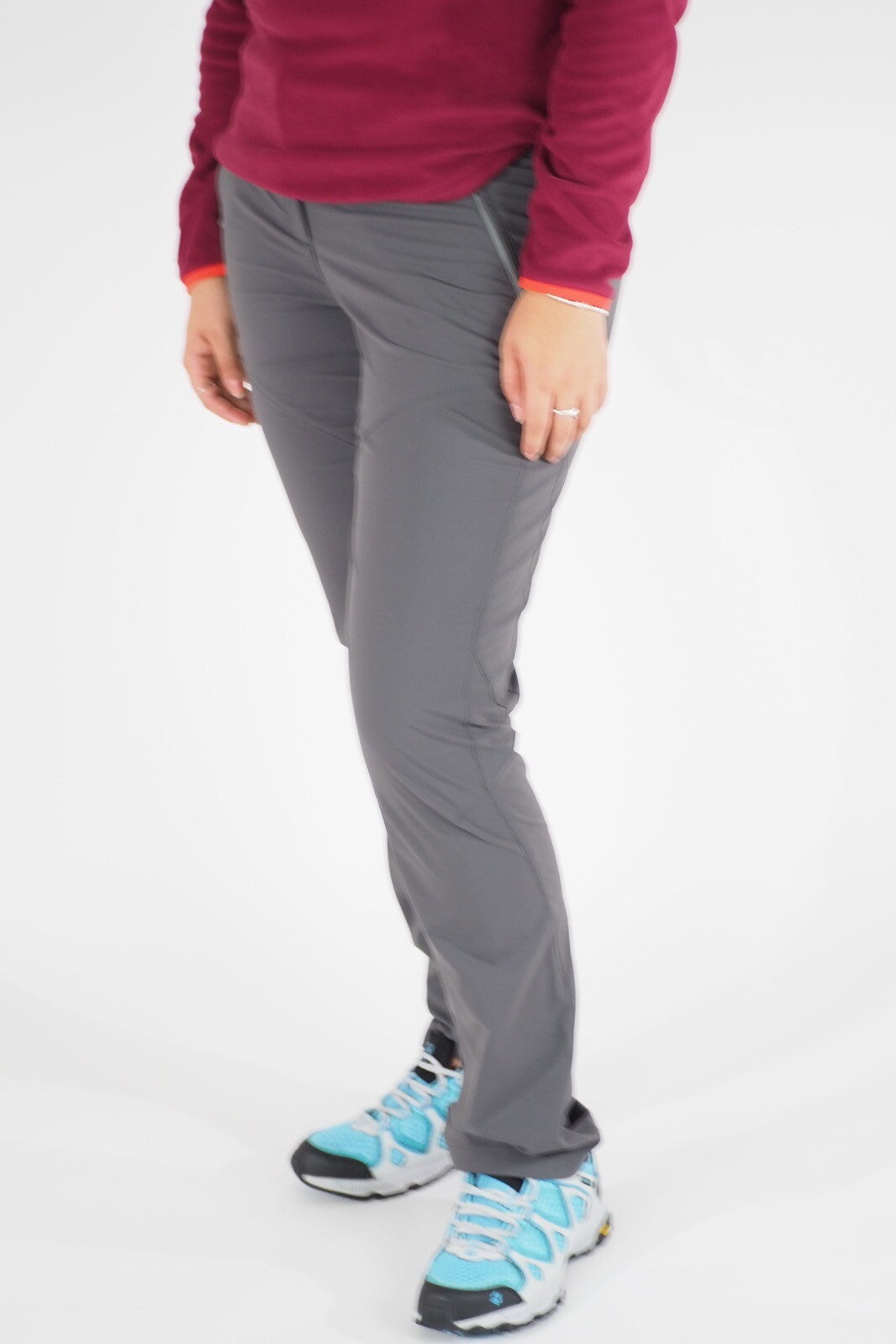 Womens Jack Wolfskin Activate 1501931 Dark Steel Warm Windproof Hiking Trousers