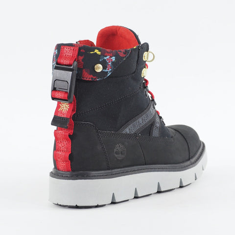 Womens Timberland 6 Inch Raywood A2PXF Black Nubuck Leather Lace Up Casual Boots