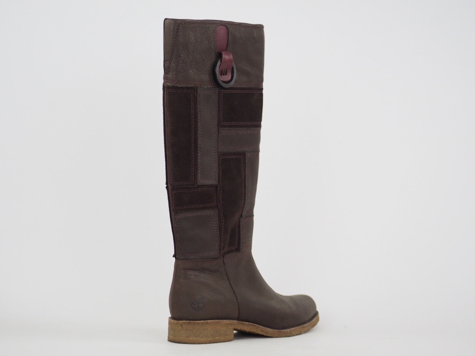 Womens Timberland Stephania 55382 Dark Brow Leather Tall Winter Boots UK 4.5