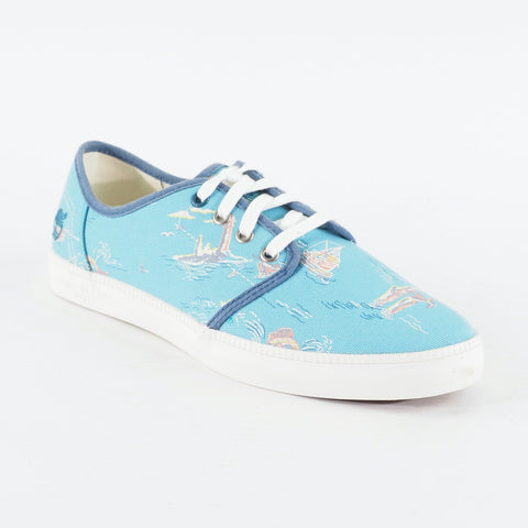 Mens Timberland Newport Bay A14WP Blue Ocean Graphic Canvas Lace Casual Trainers