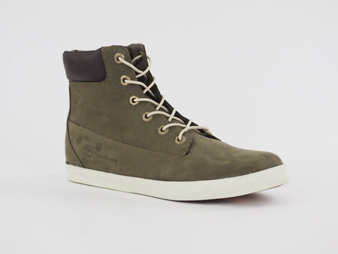 Womens Timberland EK 6 Inch Glastenbury 8057B Dark Olive Leather Chukka Boots
