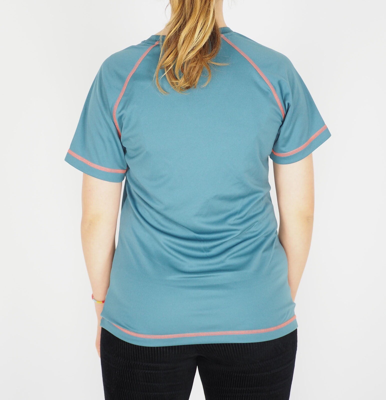 Womens Jack Wolfskin Rock Chill 1804501 Dark Coral Green Casual Sports T Shirt