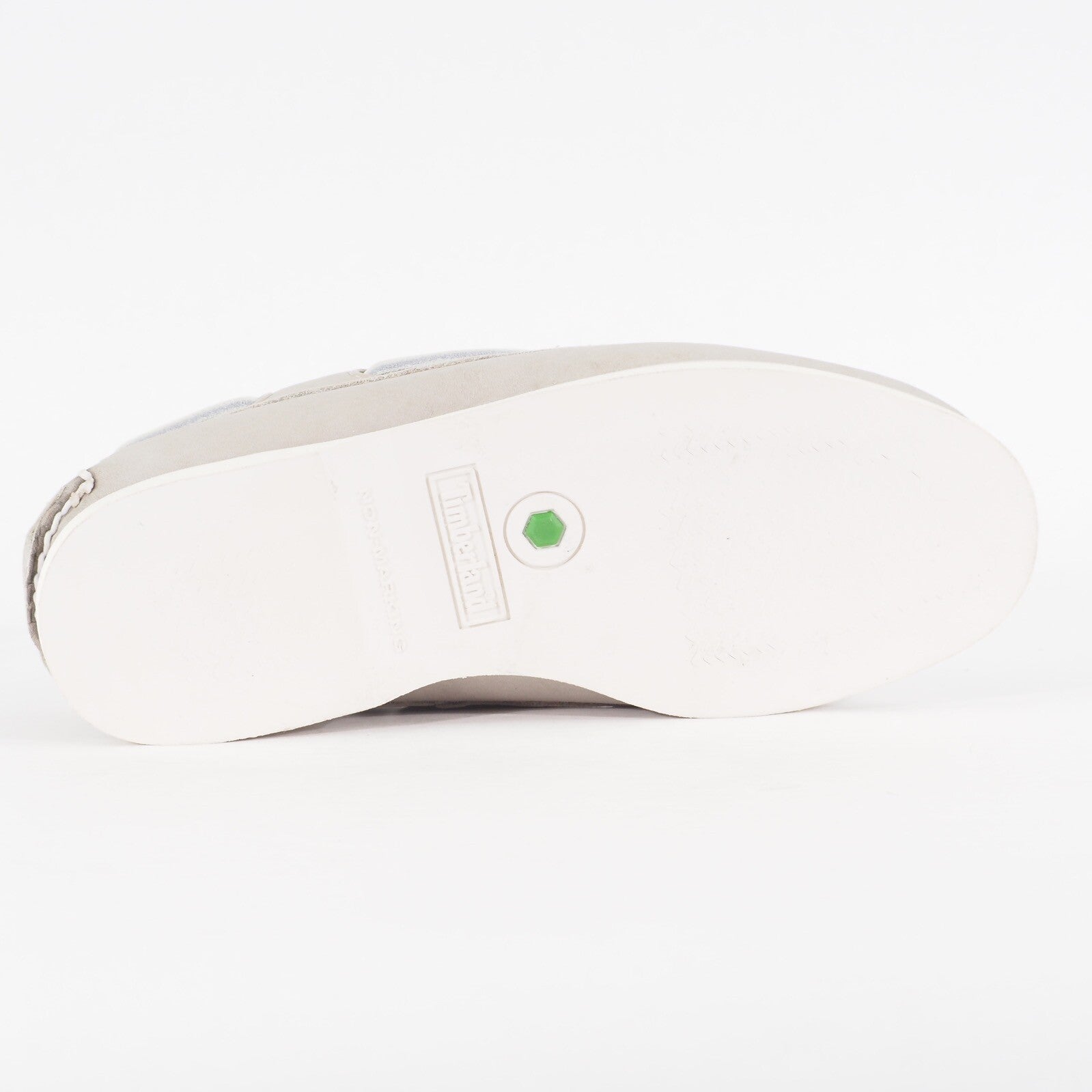 Mens Timberland Classic A1OTU Light Grey Leather Lace Up Casual Boat Shoes