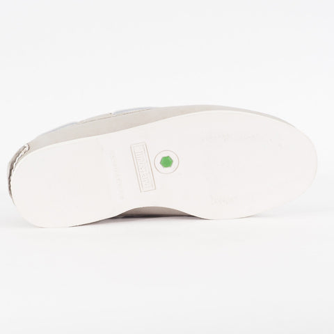 Mens Timberland Classic A1OTU Light Grey Leather Lace Up Casual Boat Shoes