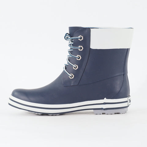 Junior Timberland 6 Inch Rainboot 81723 Navy Rubber Slip On Wellington Boots