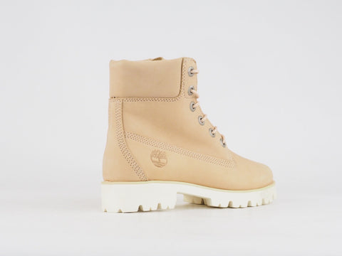 Womens Timberland Heritage A1TYIA Beige Leather Casual Shoes Winter Chukka Boots