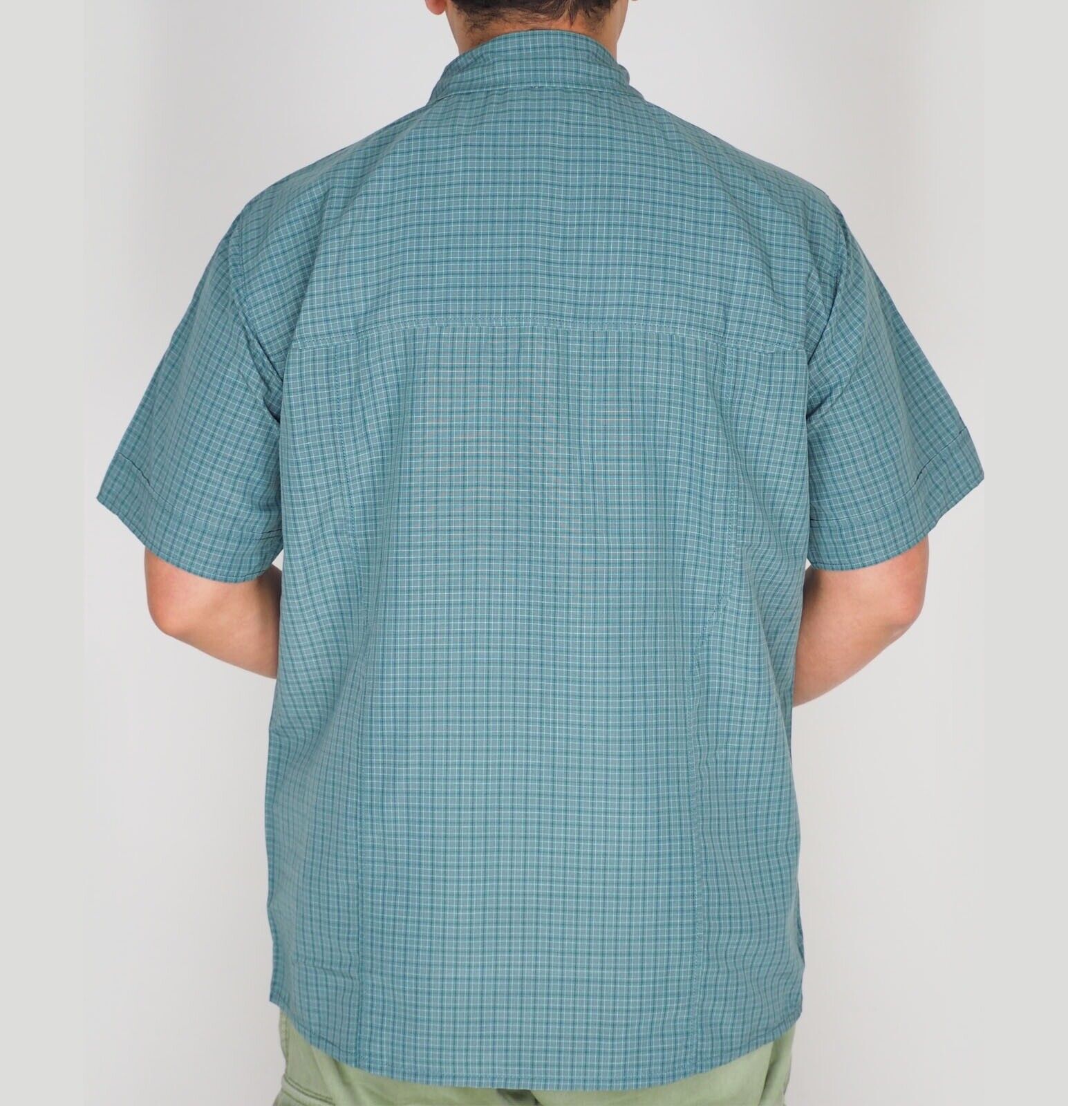 Mens Jack Wolfskin 5009321 North Atlantic Checks Short Sleeved Shirt 