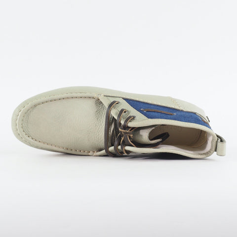 Mens Cole Haan Air Grant 2 Eye C09955 Sage Blue Leather Canvas Chukka Boots