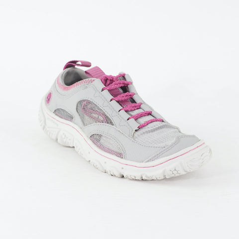 Womens Timberland Wake 58600 Grey Mauve Fabric Lace Up Casual Trainer Shoes