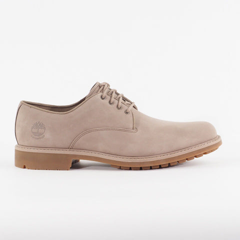 Mens Timberland Strombucks OX A43SY Beige Leather Lace Waterproof Walking Shoes