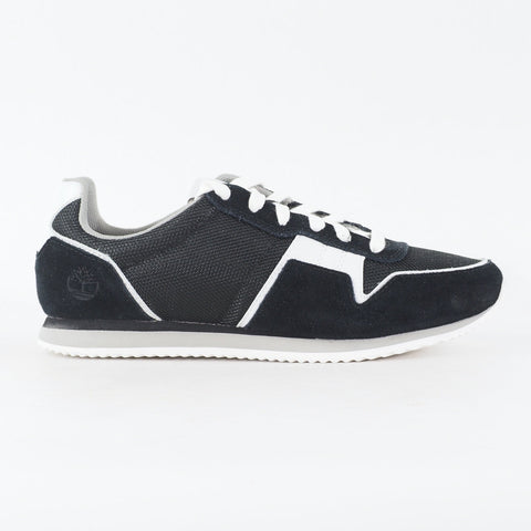 Womens Timberland Retro Runner Ox A1G6S Black Leather  Fabric Lace Casual Shoes