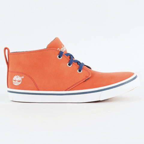 Mens Timberland EK Hookset Chukka 5719R Red Leather Laced Up Casual Chukka Boots