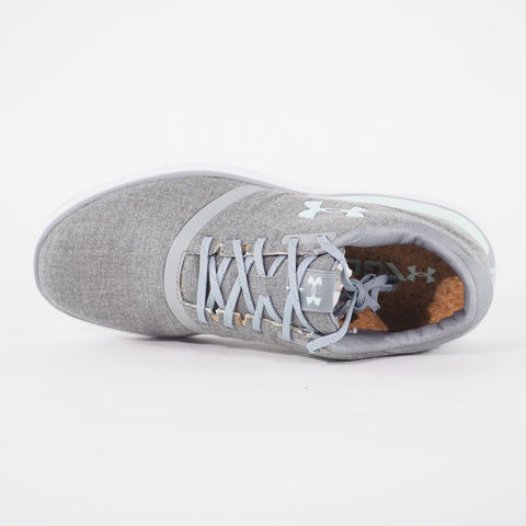 Womens Under Armour Performance SL 3020112 Lace Up Sports Golf Grey Fabric Shoes