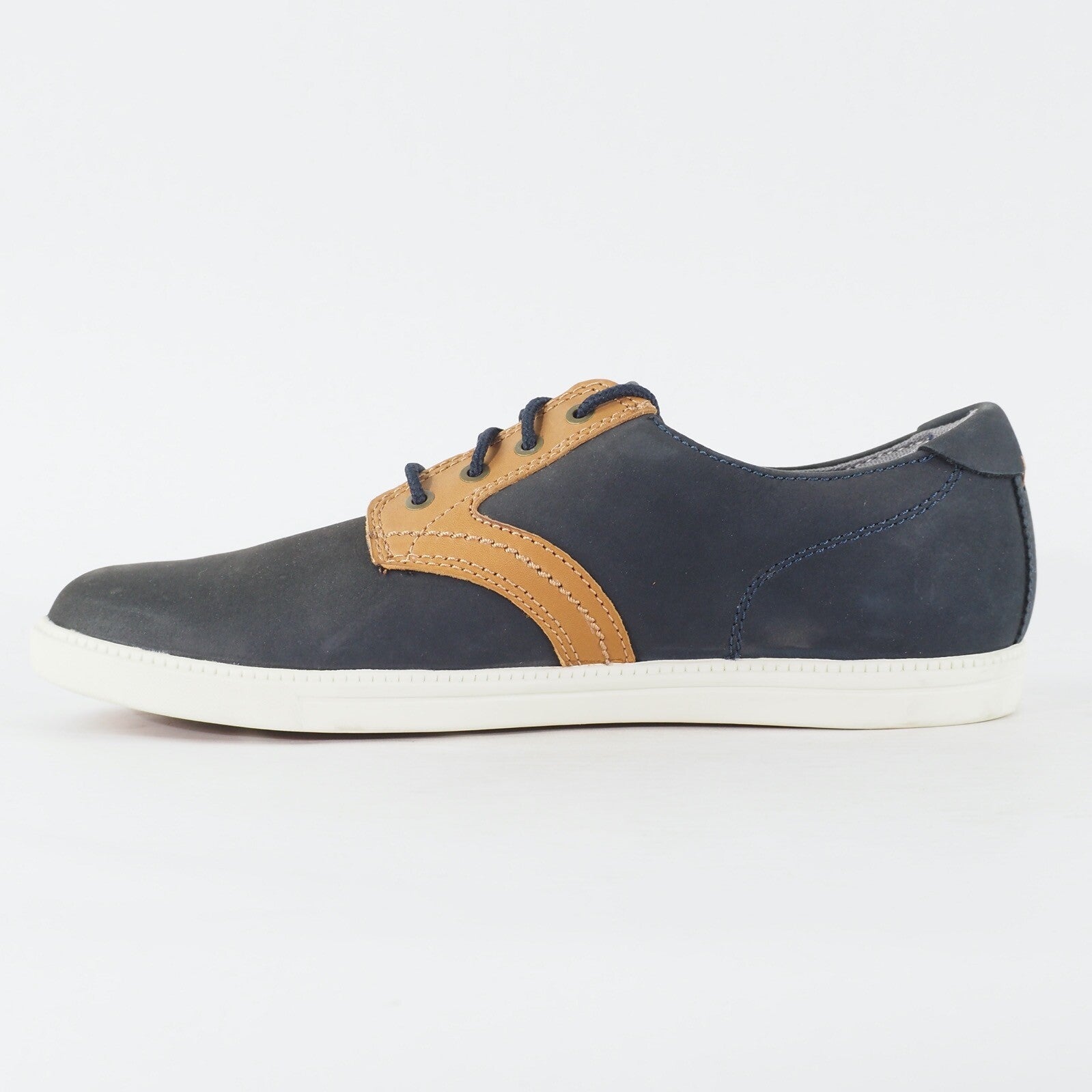 Mens Timberland EK Newmarket Oxford 6531R Navy Leather Lace Low Top Casual Shoes