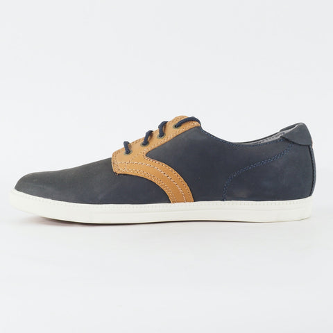 Mens Timberland EK Newmarket Oxford 6531R Navy Leather Lace Low Top Casual Shoes