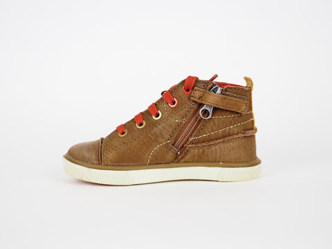 Infants Timberland Cupsole 8780R Light Brown Leather Lace Up Winter Chukka Boots