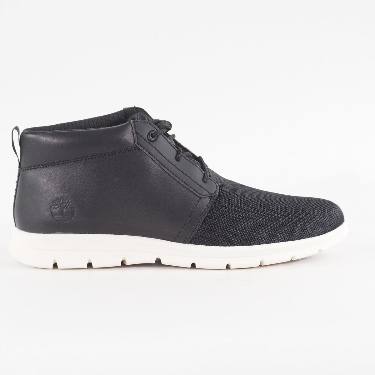 Mens Timberland Premium Graydon A10G8 Black Textile Leather Casual Chukka Boots