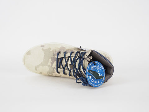 Juniors Timberland Groveton 6 In A15ZK Beige Leather Kids Boots Lace Up Trainers