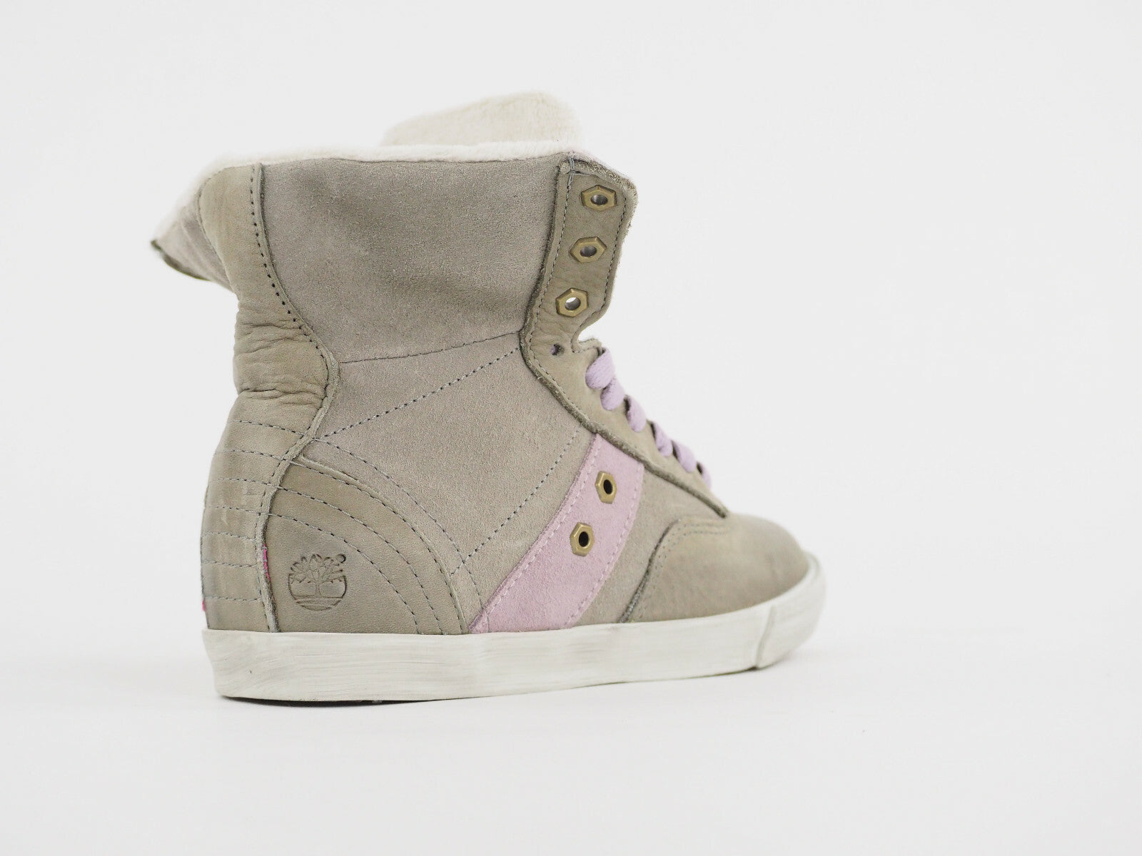 Womens Timberland Earthkeepers Glastenbury Roll Top 8447A Grey Leather Trainers