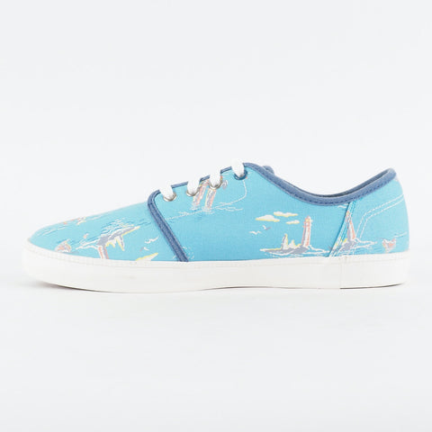Mens Timberland Newport Bay A14WP Blue Ocean Graphic Canvas Lace Casual Trainers