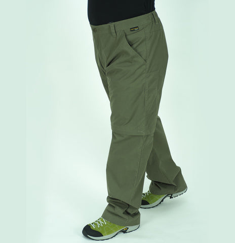 Mens Jack Wolfskin Havana Zip Off 1500821 Granite Regular Fit Hiking Trousers