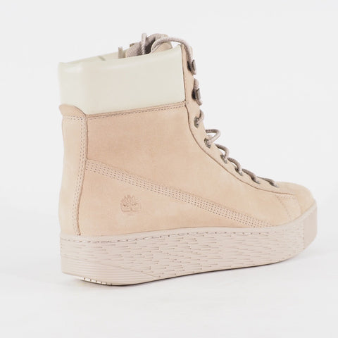 Womens Timberland Marblesea A21NC Beige Leather Lace Up Casual Walking Boots