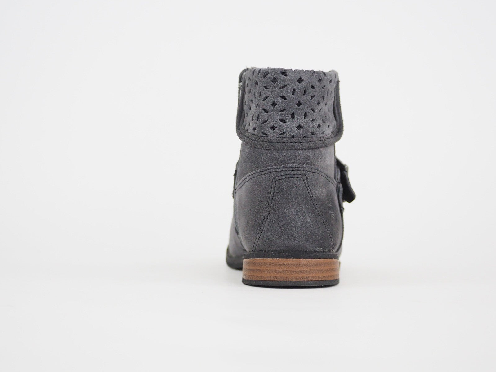 Girls Timberland Brixham Forged Iron A1A3L Grey Leather Zip Up Winter Boots