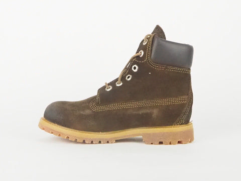 Womens Timberland Classic Premium 6 Inch 15663 Brown Leather Lace Up Boots 