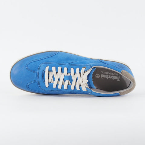 Mens Timberland EK Hudston Ox 5321A Medium Blue Leather Lace Up Low Casual Shoes
