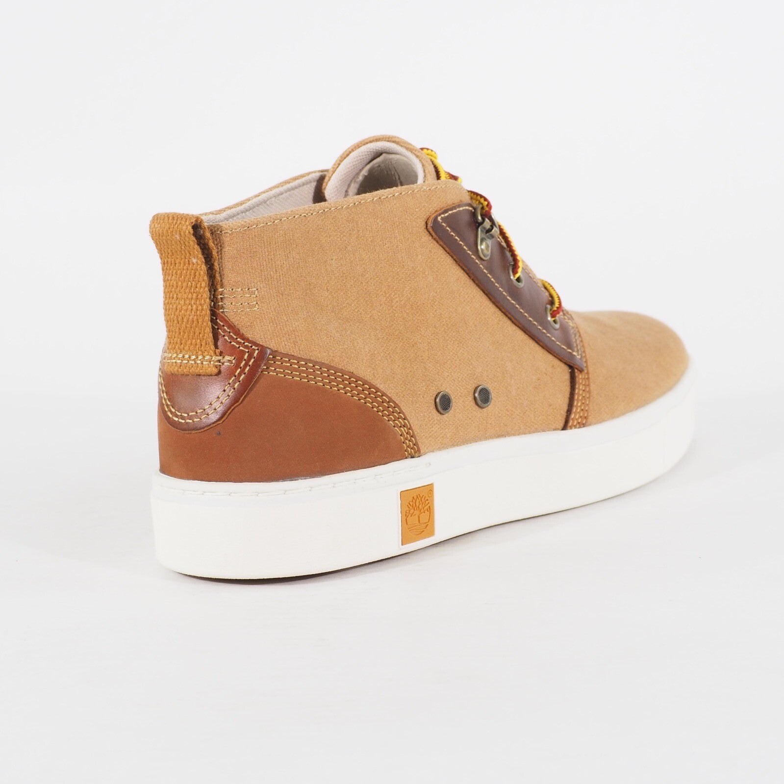 Mens Timberland Amherst Chukka A17OK Wheat Fabric Lace Up Casual Walking Boots