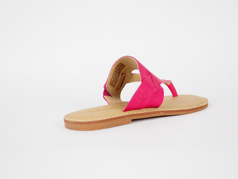 Womens Timberland Sheafe Vivacious A14JO Magenta Leather Casual Thong Slipper