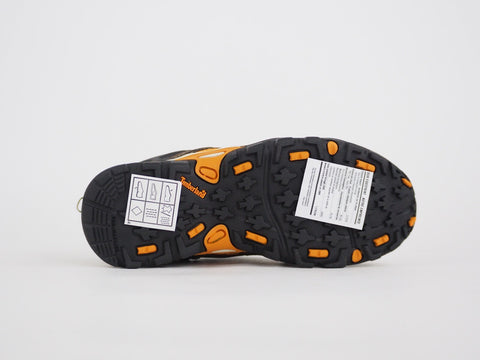 Boys Timberland Hypertrail Hiker 58710 Orange / Brown Leather Kids Walking Shoes