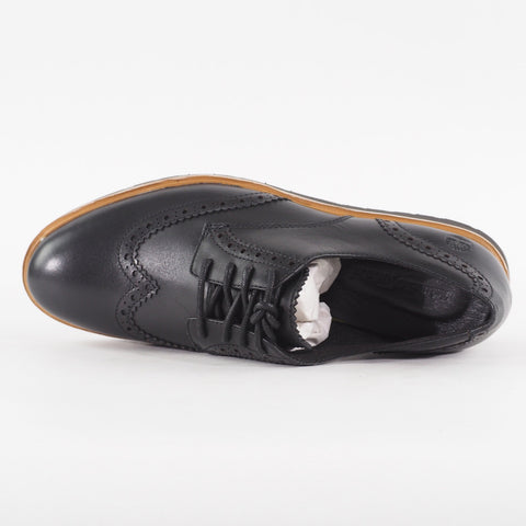 Womens Timberland Ellis Street Oxford A1MMD Jet Black Leather Lace Smart Shoes