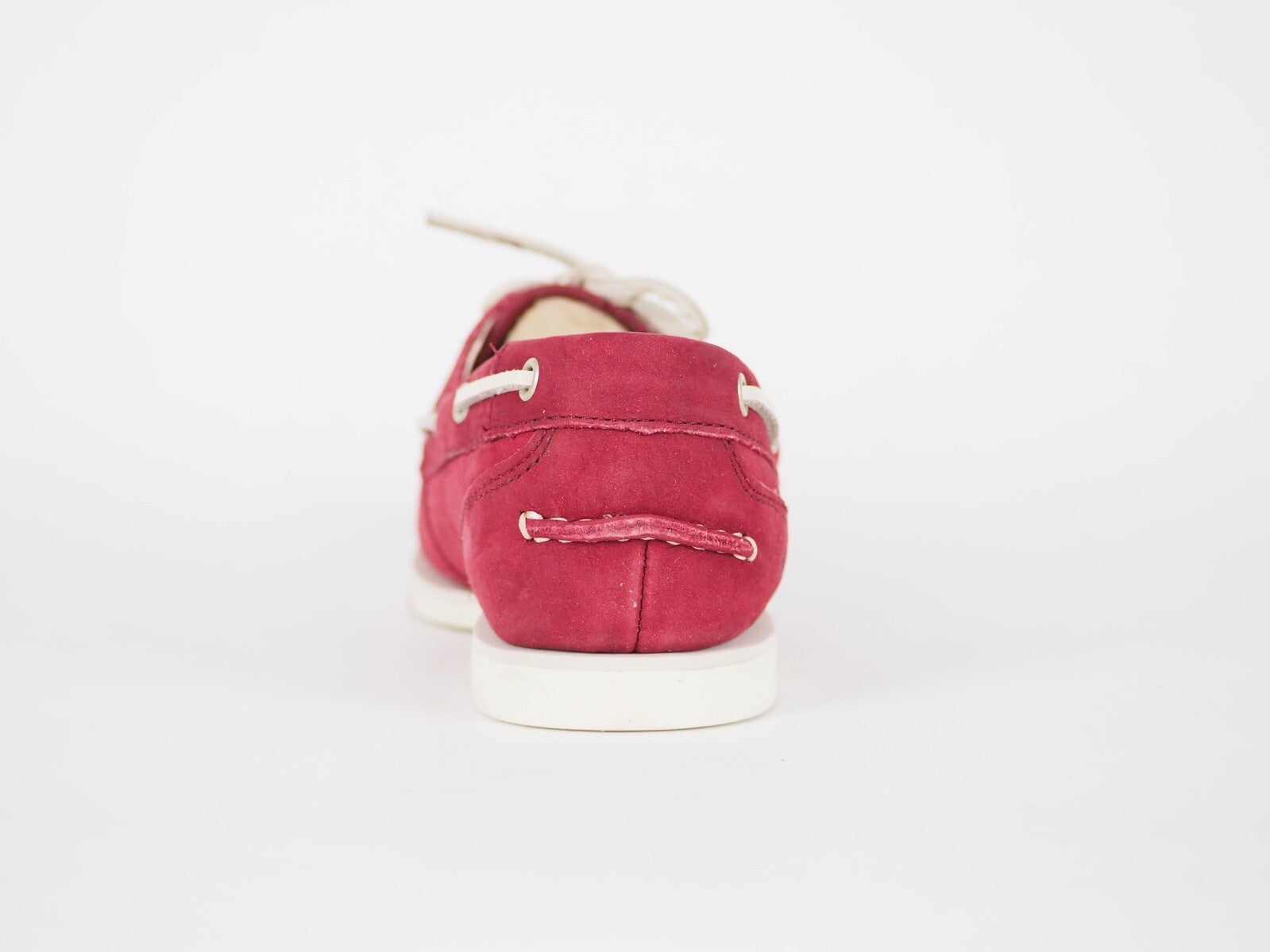Womens Timberland EK Classic 8359A Burgundy Leather 2 Eye Casual Boat Shoes